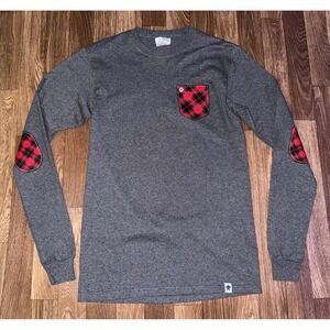 Simply Southern Merry and Bright Jeep Christmas Long Sleeve T Shirt Grey Small